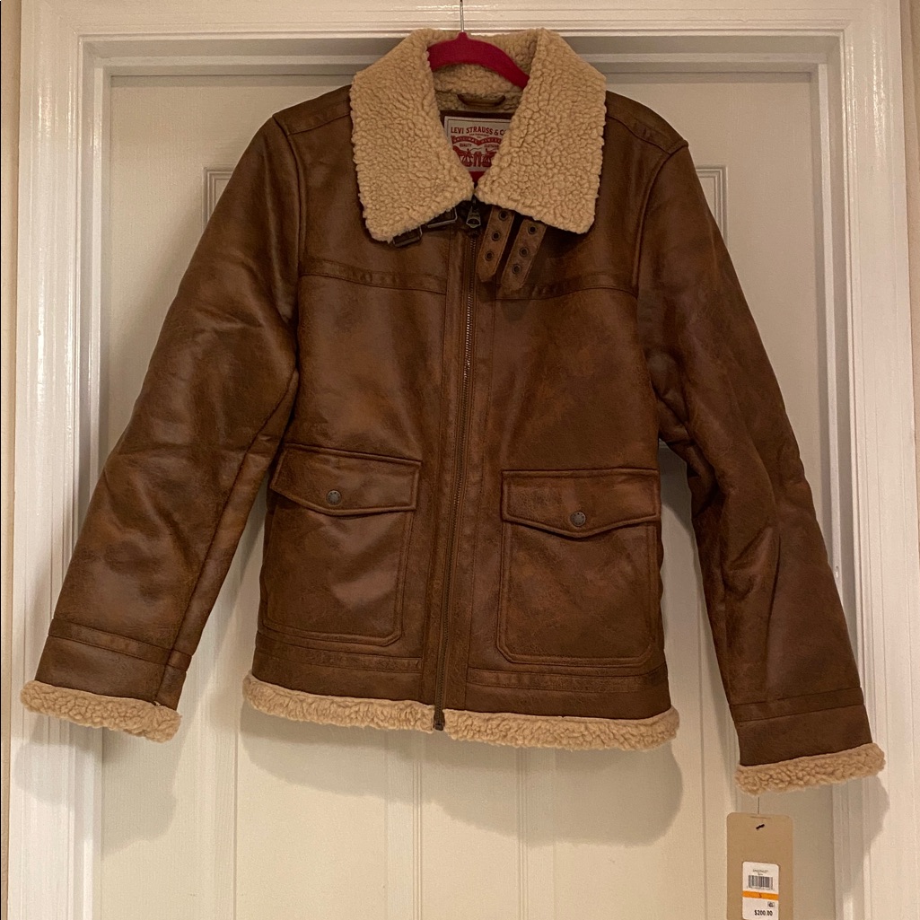 Levi Strauss & Co Men’s Sherpaline Brown Jacket - S